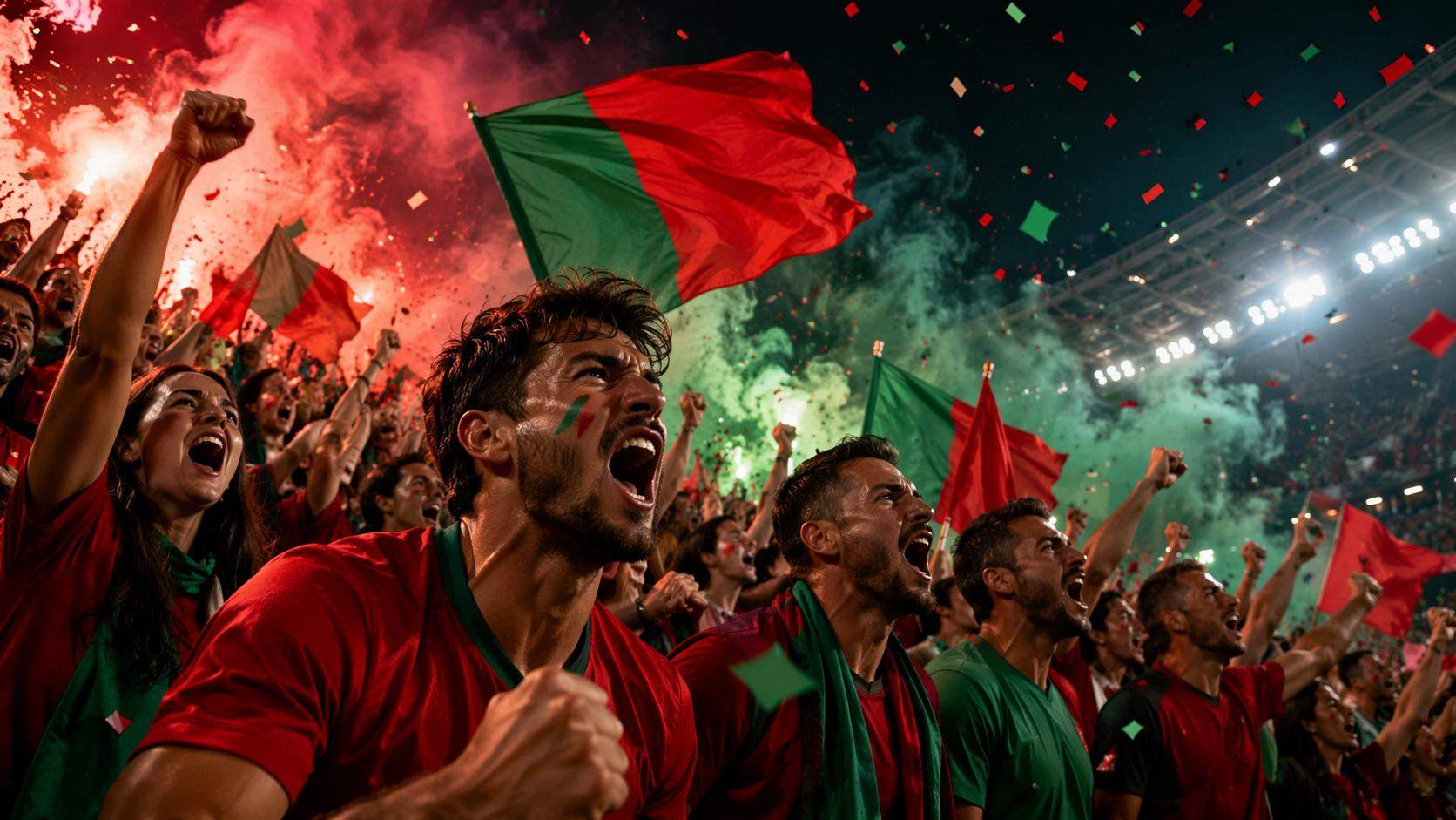 Portugal-Fangemeinde WM-Hype-Poster