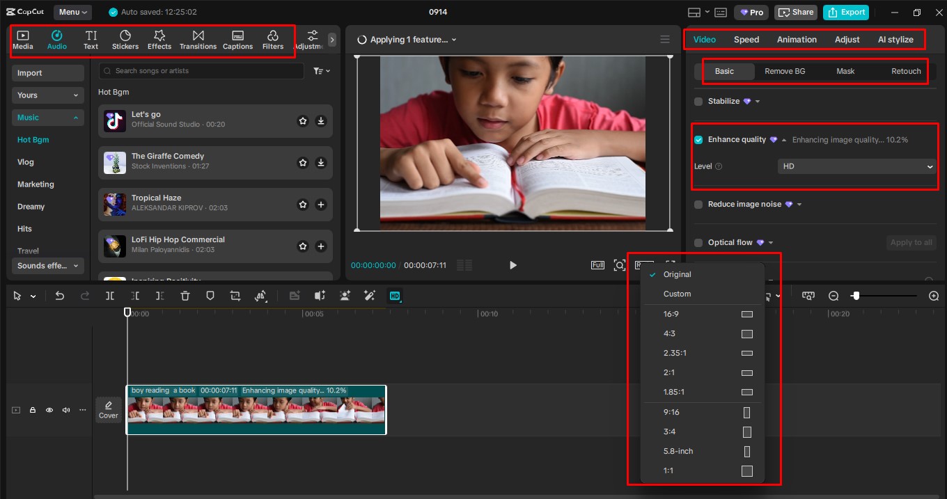 Edytuj i skaluj swój film