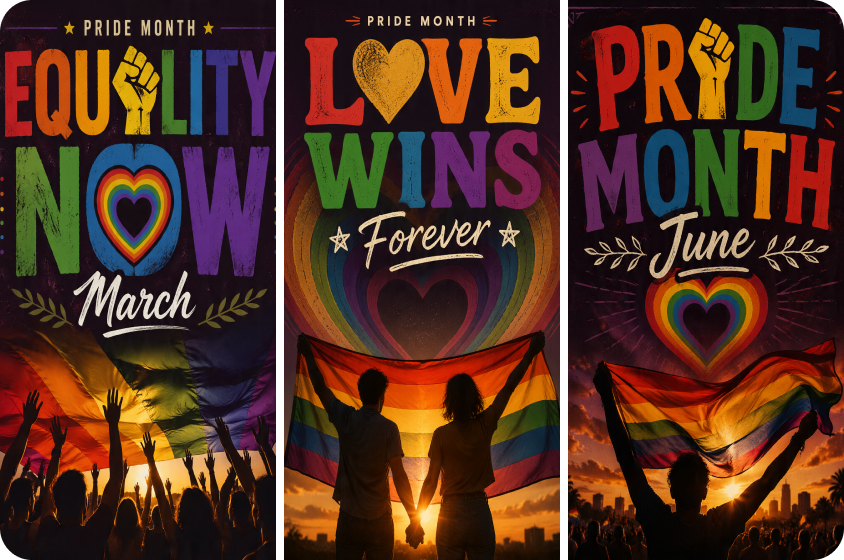 Explore multiple styles with Pride