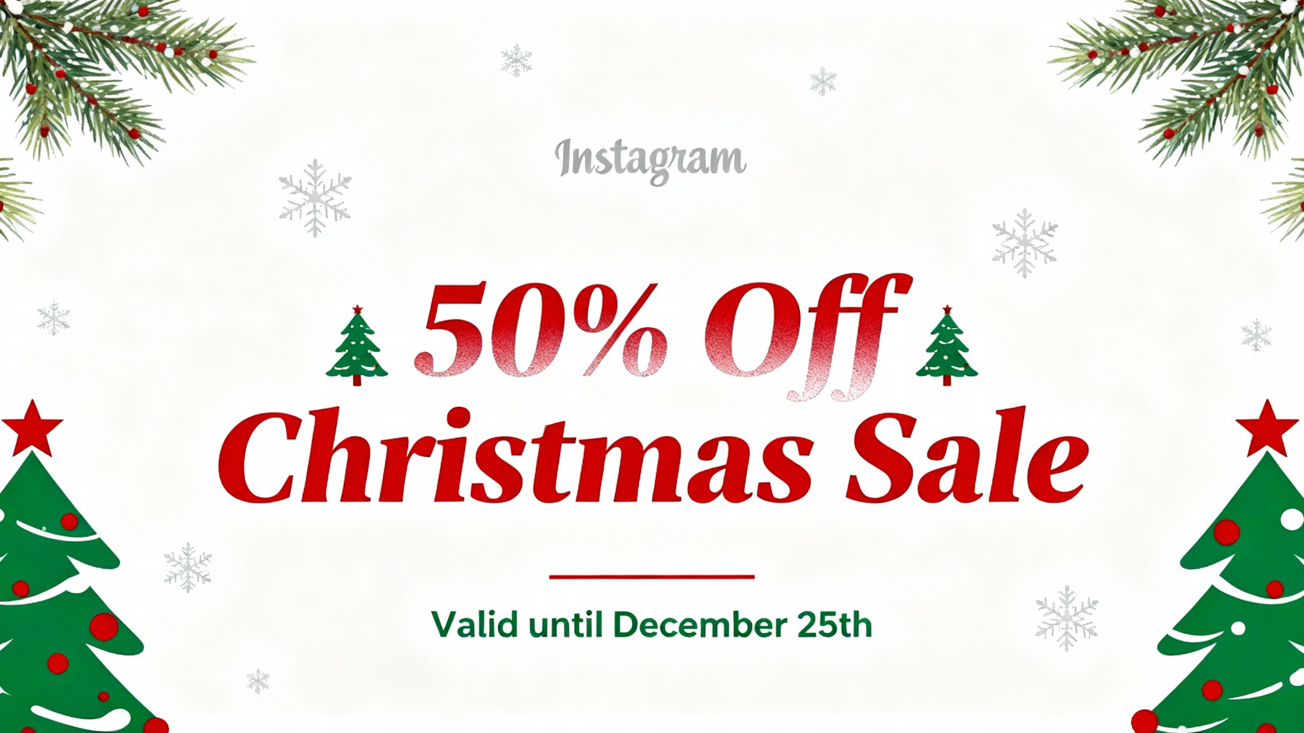 Festive Instagram promo