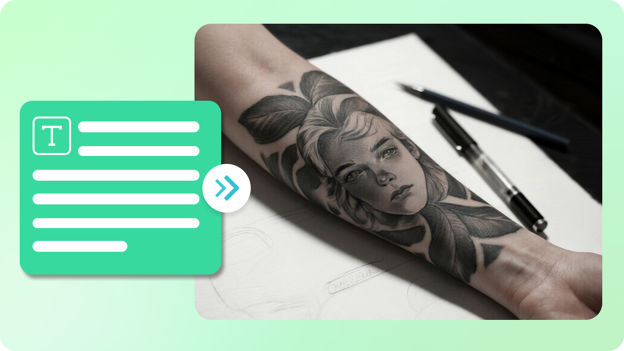 tatuaje a partir de texto