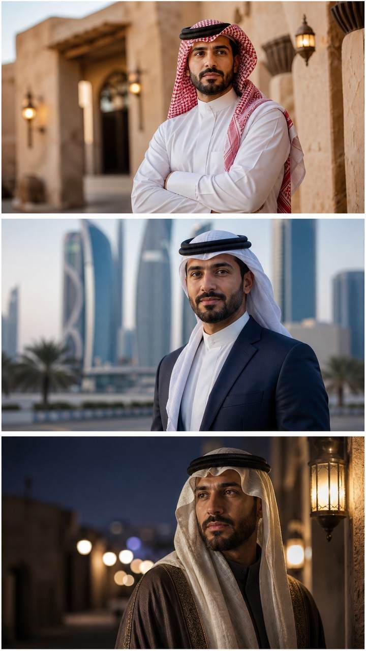 Lelaki Arab Penyuntingan foto Gesaan wira mudah alih