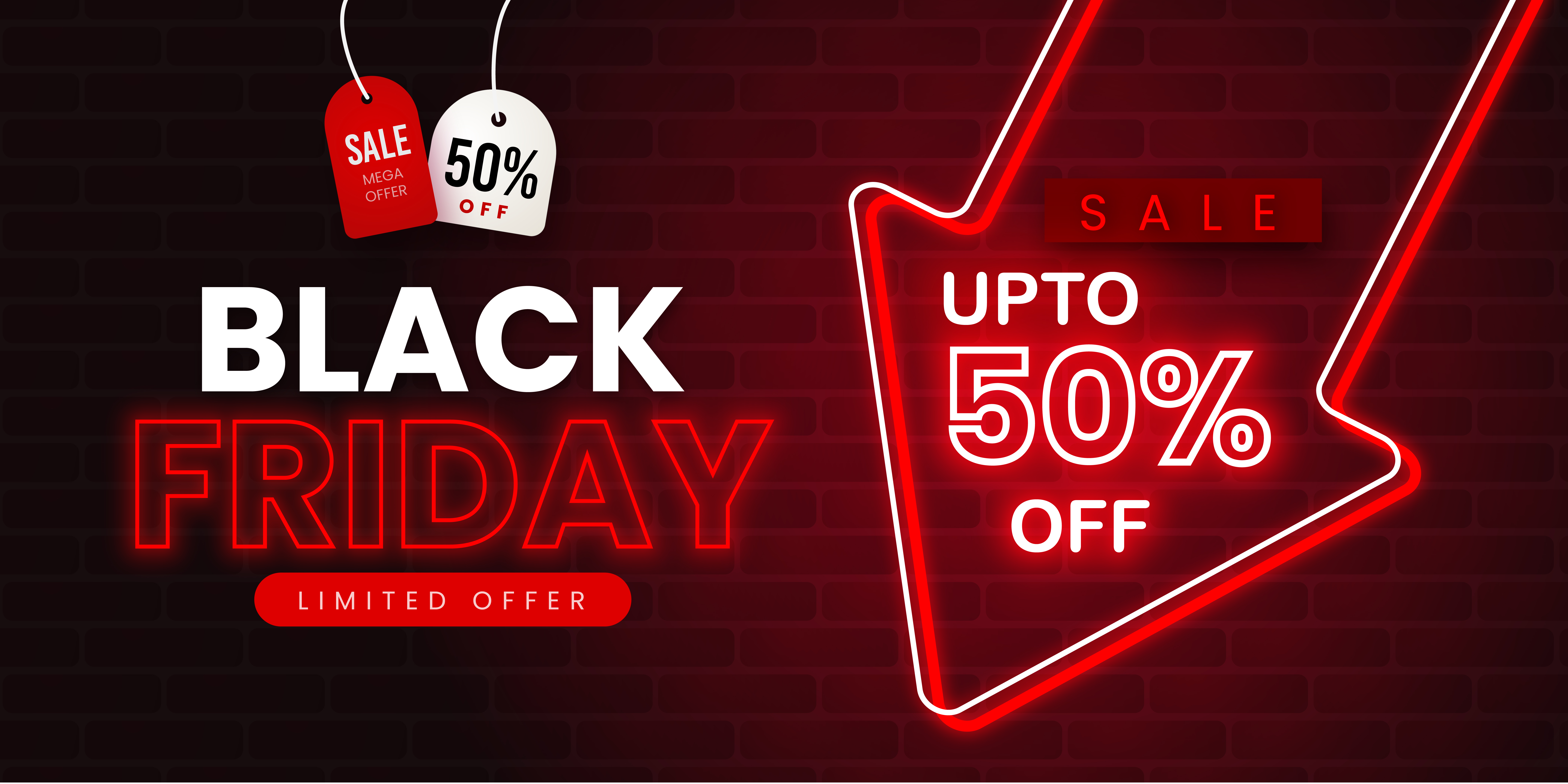 Banner with bold disocunt