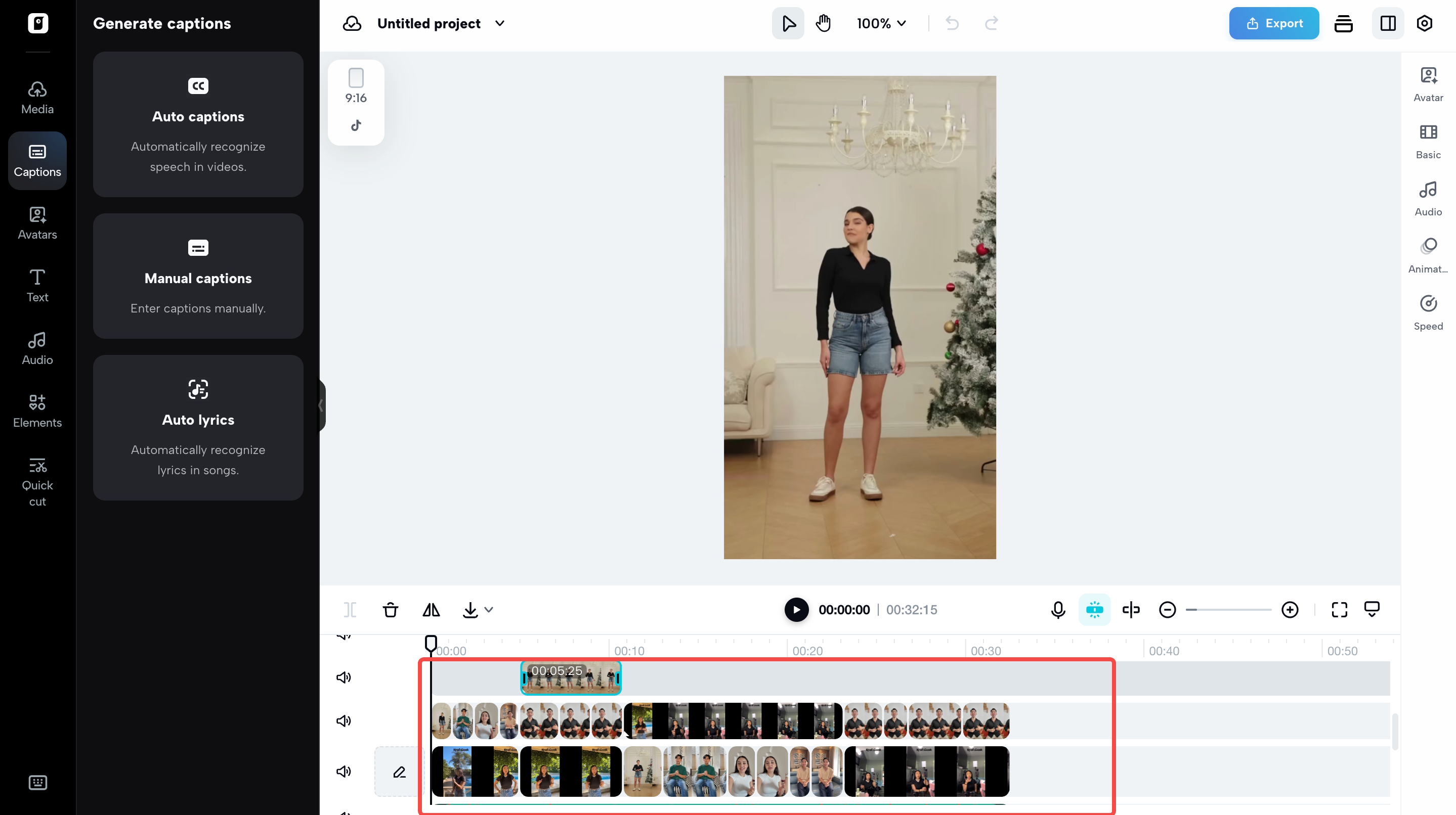 Multi-track editing