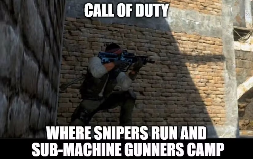 Setting up camp - funniest Call of Duty meme