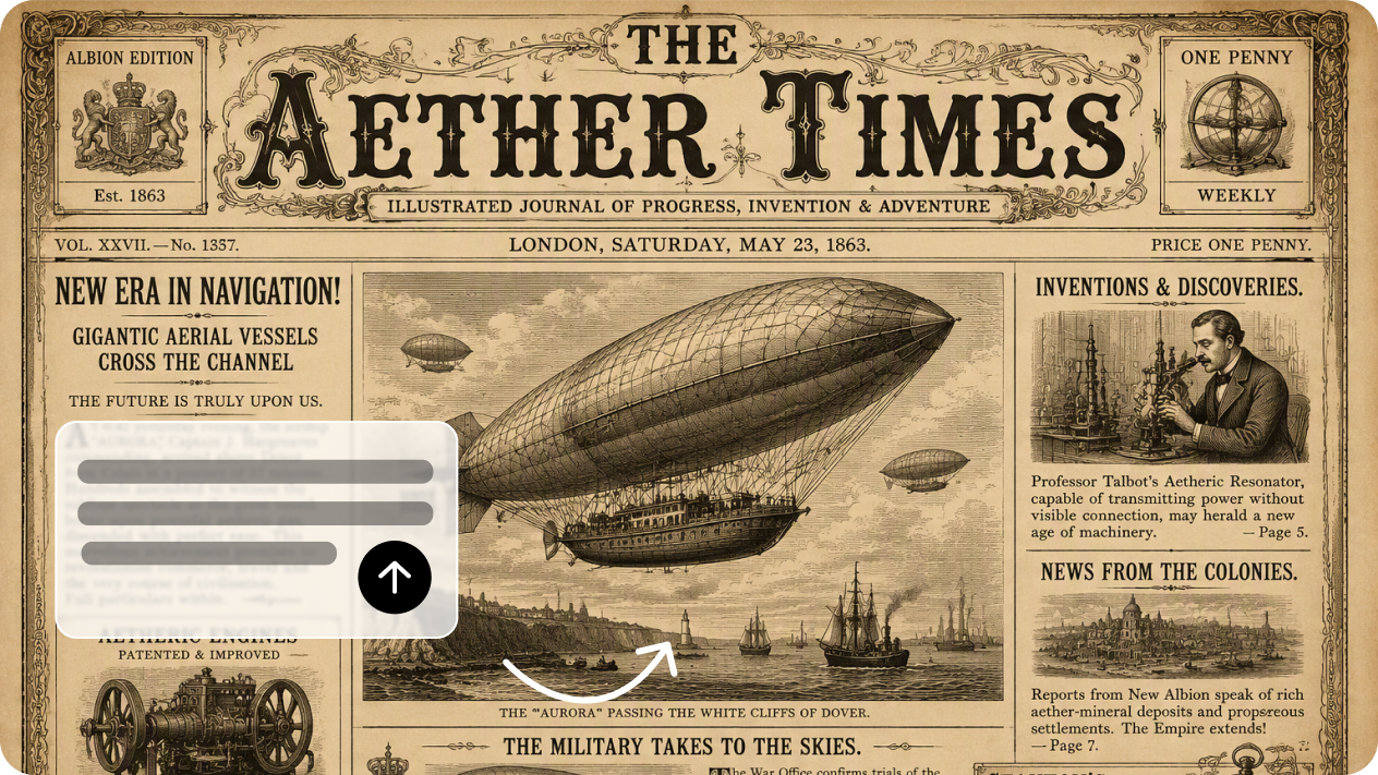 Generate layouts from text and images