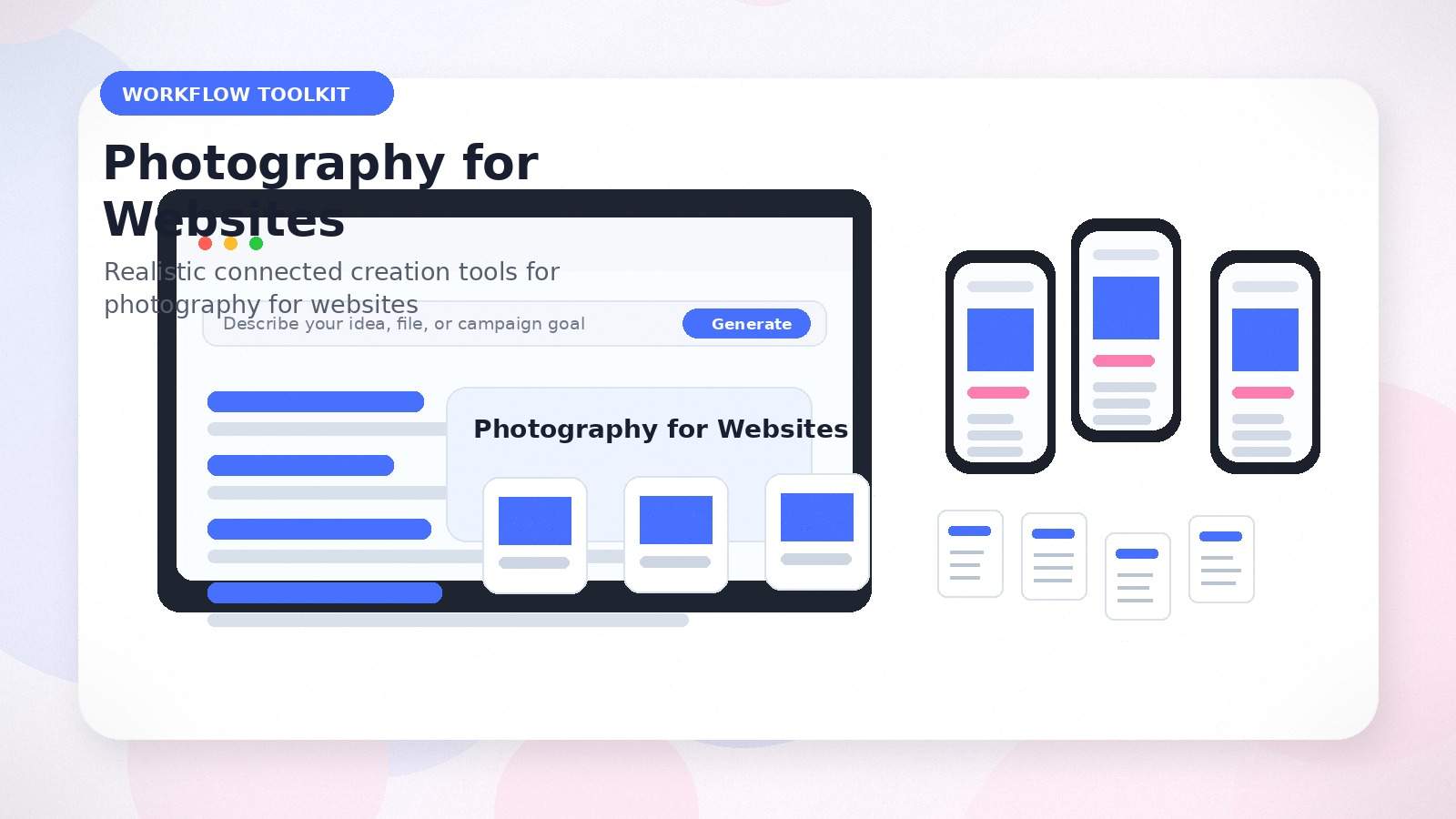Photography for Websites realistic workflow toolkit visual for photography for websites