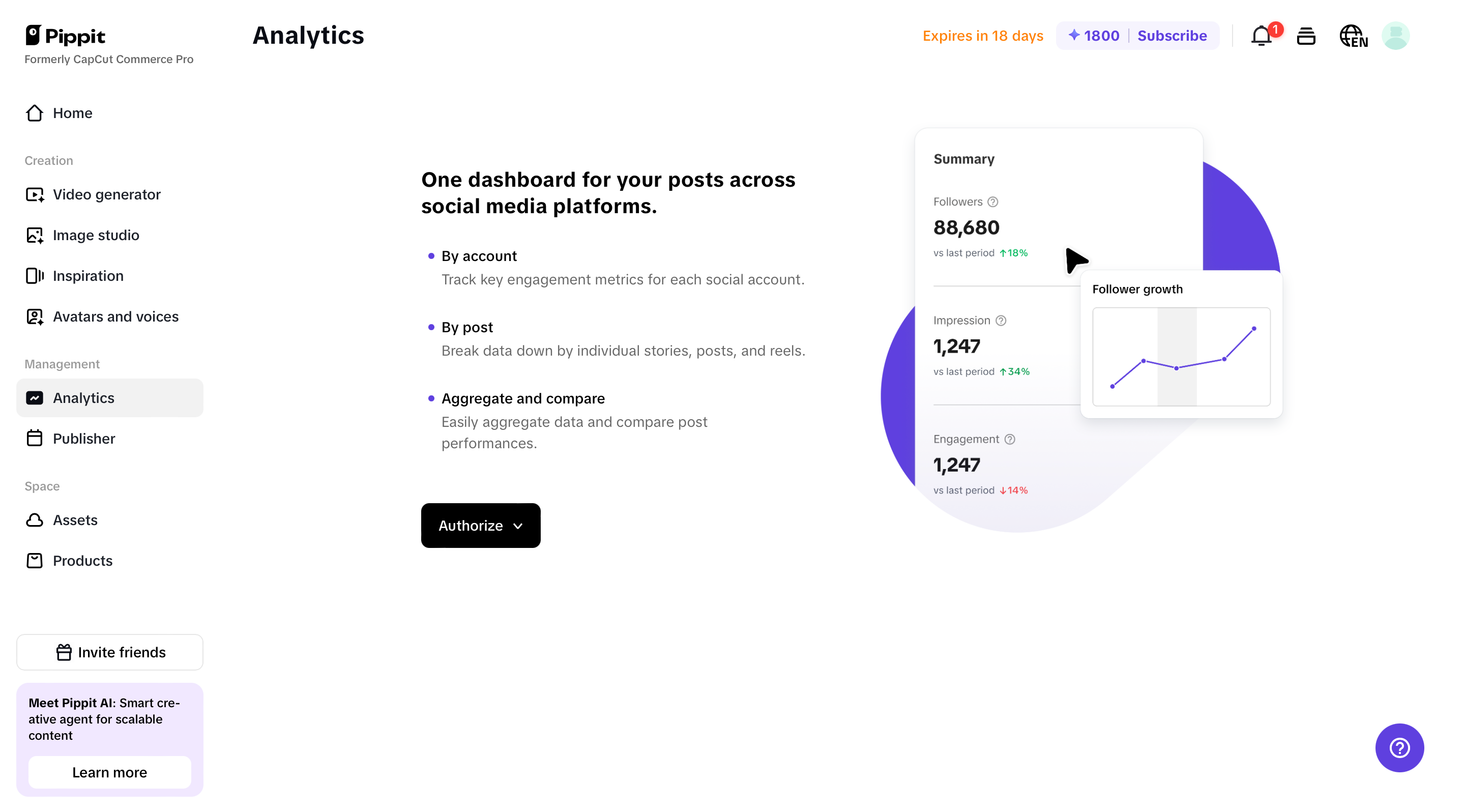 Analytics and insights