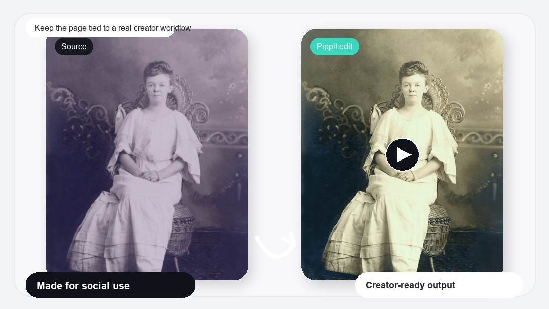 Imagen realista de 3 Photos Edit Video Maker para mantener la página vinculada al flujo de trabajo real de un creador.