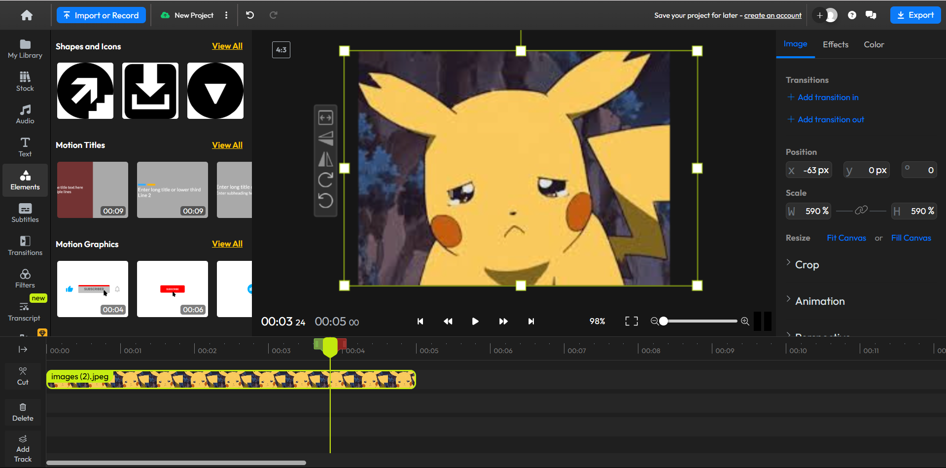 Flixier - the best tool to turn pictures to GIFs