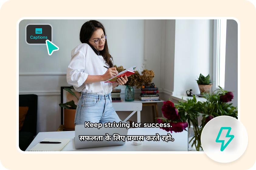 One-click Hindi to English AI video translation in CapCut 