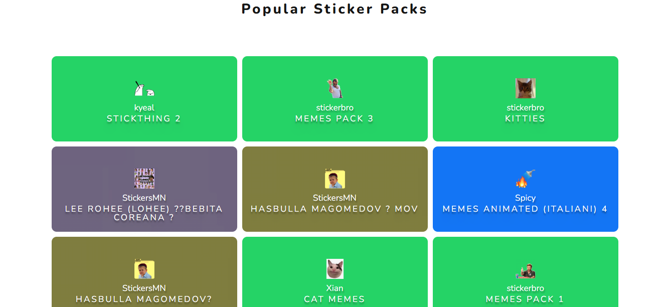 Online sticker WhatsApp meme