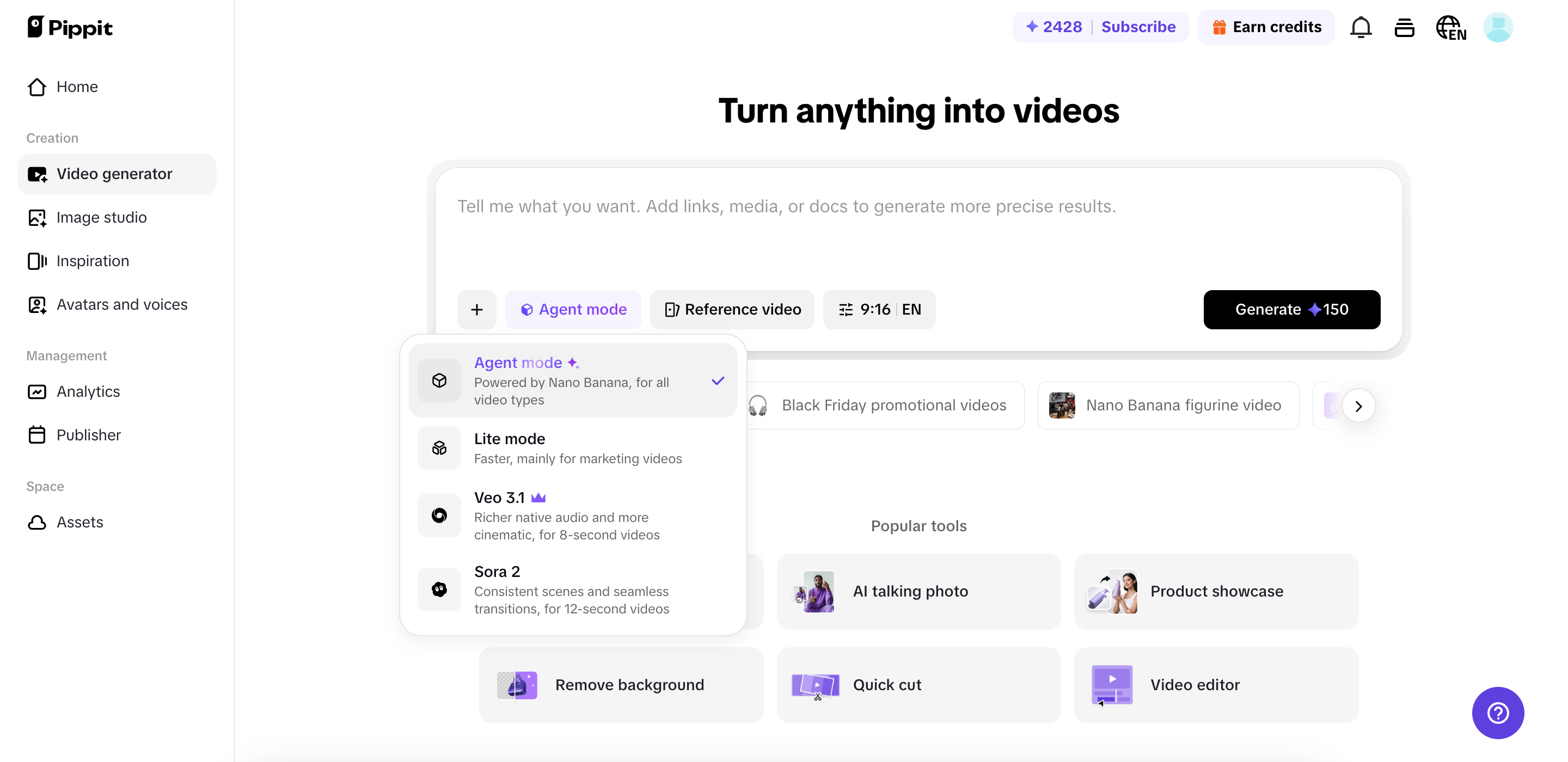 Geração de vídeos por IA
