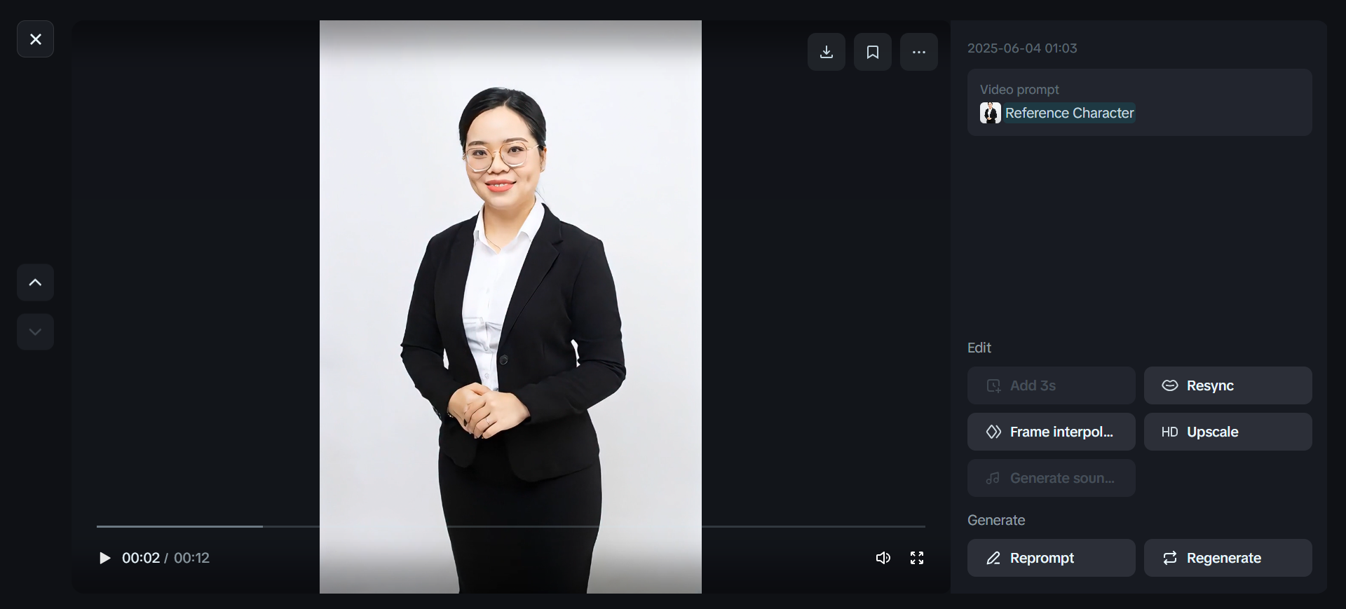 Avatar numérique professionnel