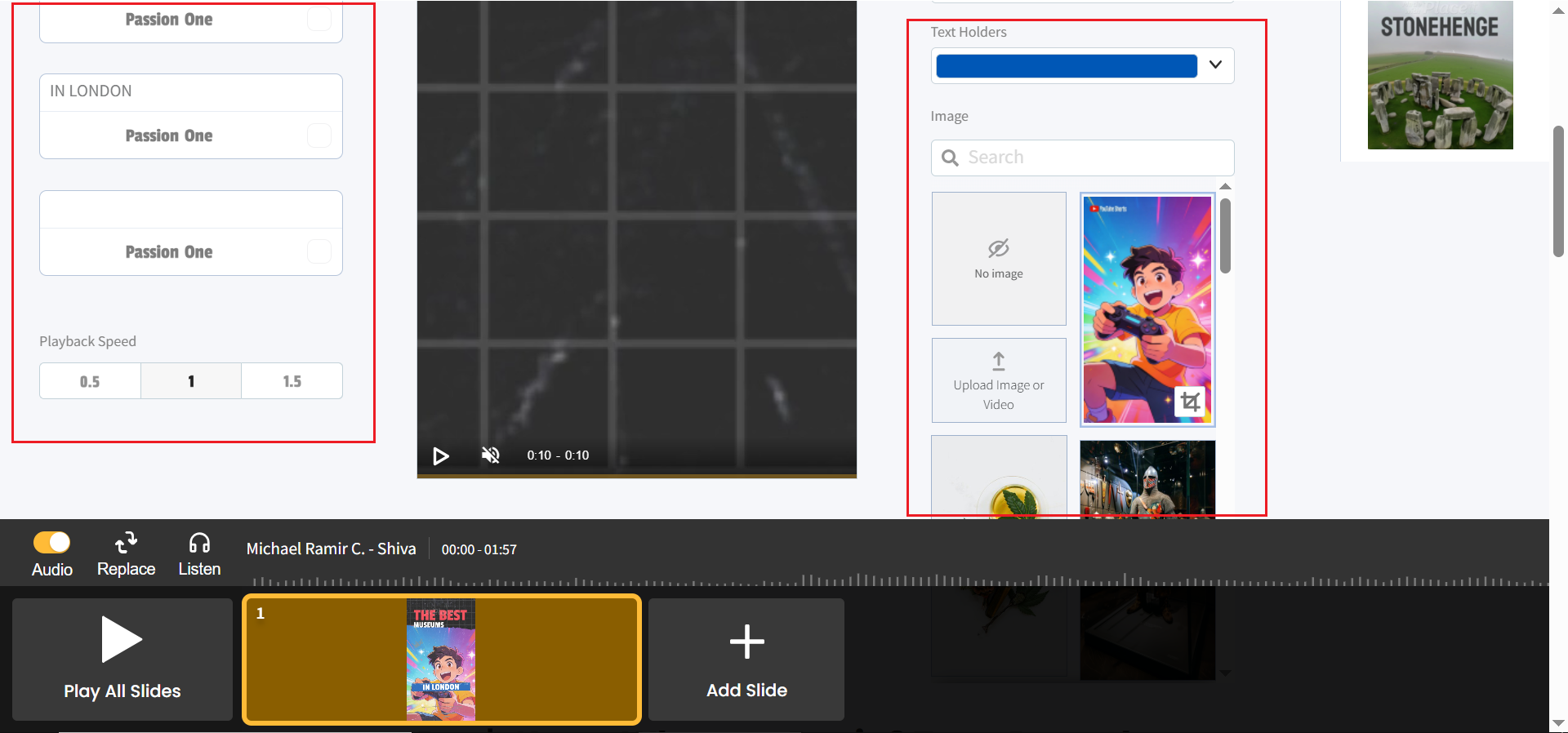Upload your image or video and customize