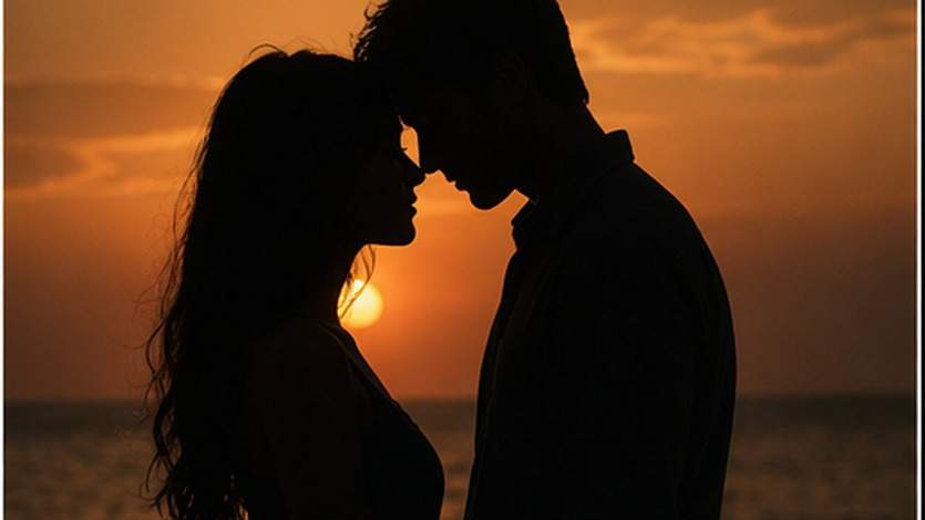 Sunset Silhouette Couple