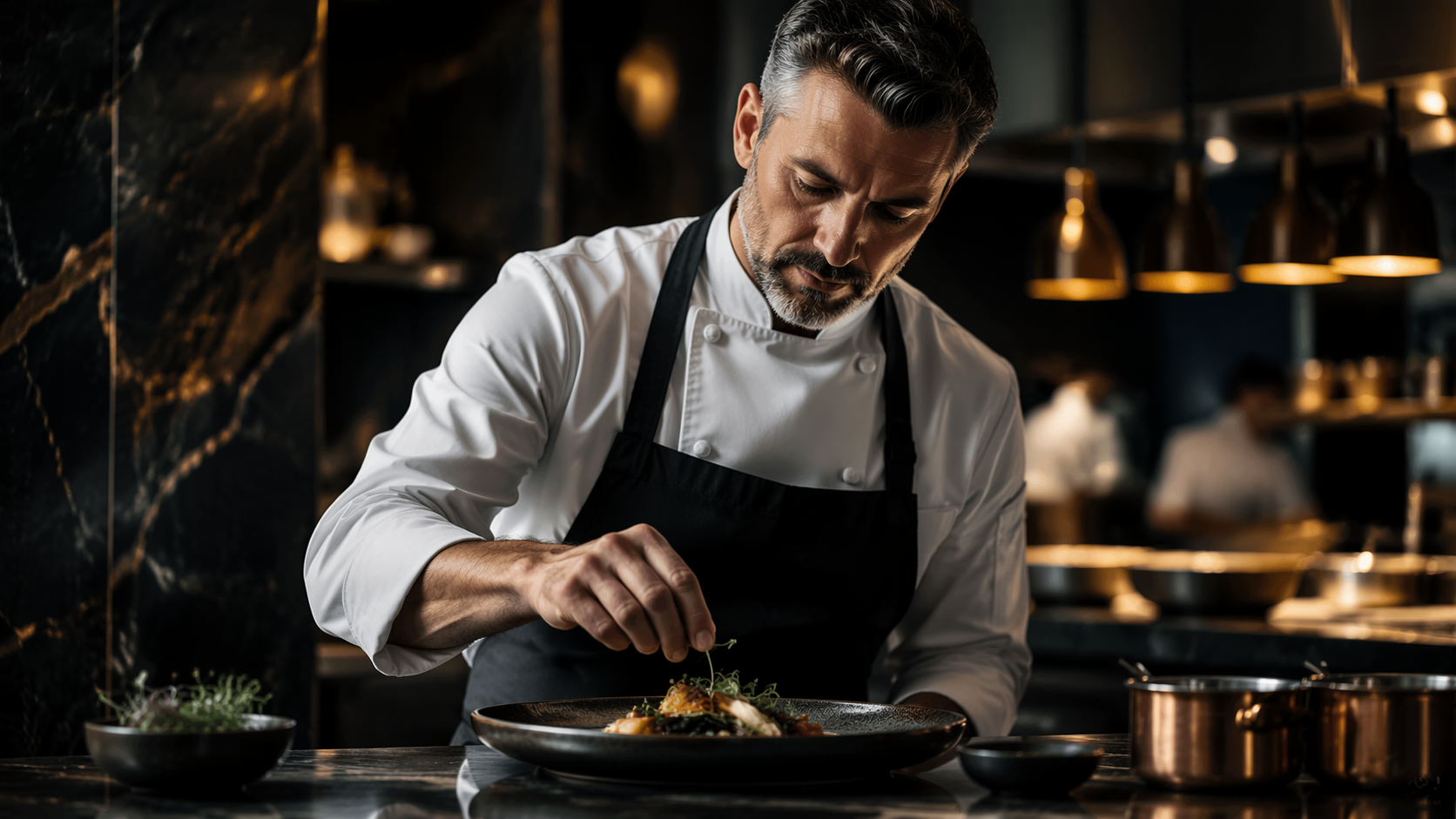 Dreamina Chef Filter Prompt Beispiel 3: Fine Dining Chef Poster
