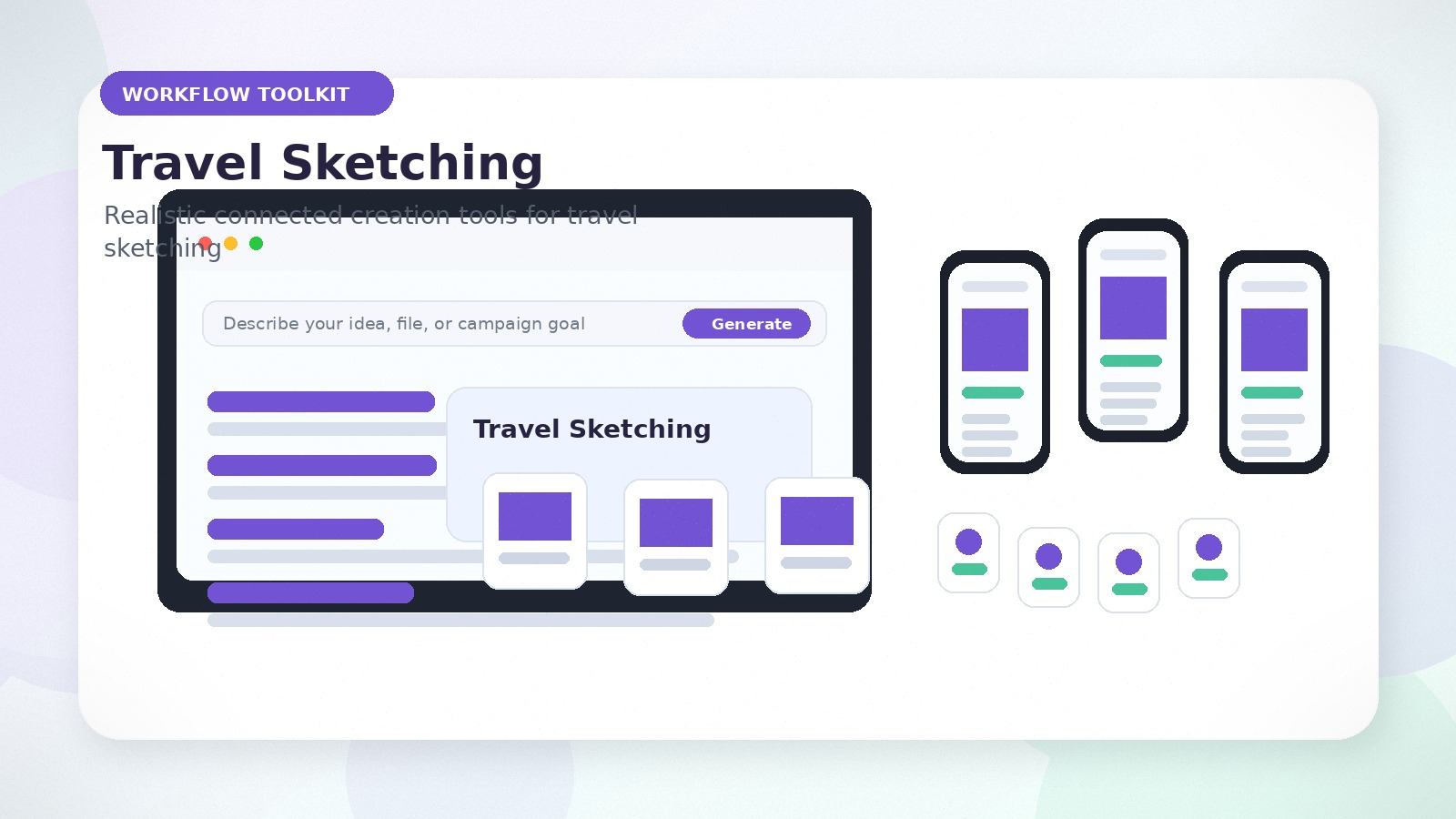 Travel Sketching realistic workflow toolkit visual for travel sketching