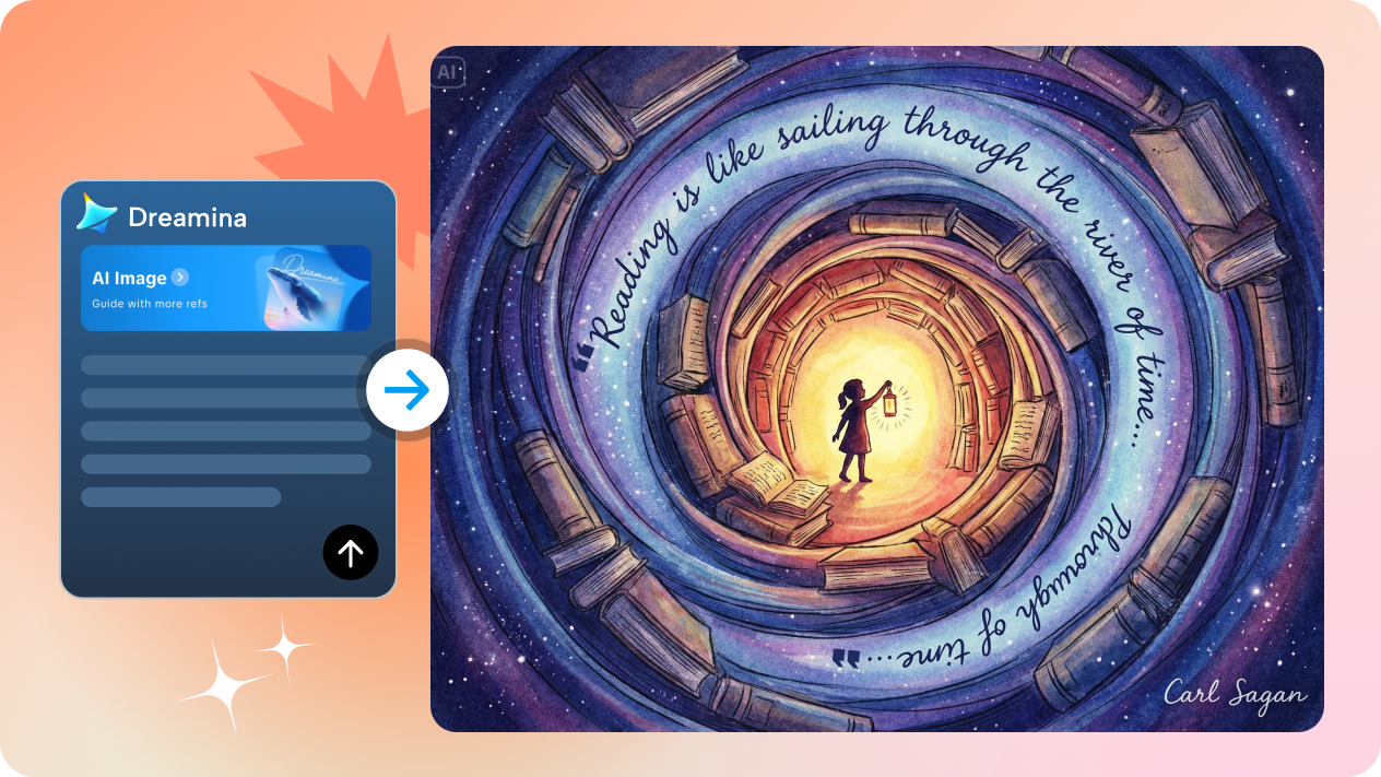 1. Generate custom quote images from simple prompts 