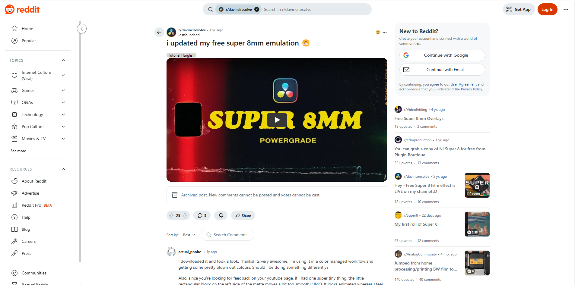 Redditのインターフェース-無料のスーパー8オーバーレイのオンラインサイト