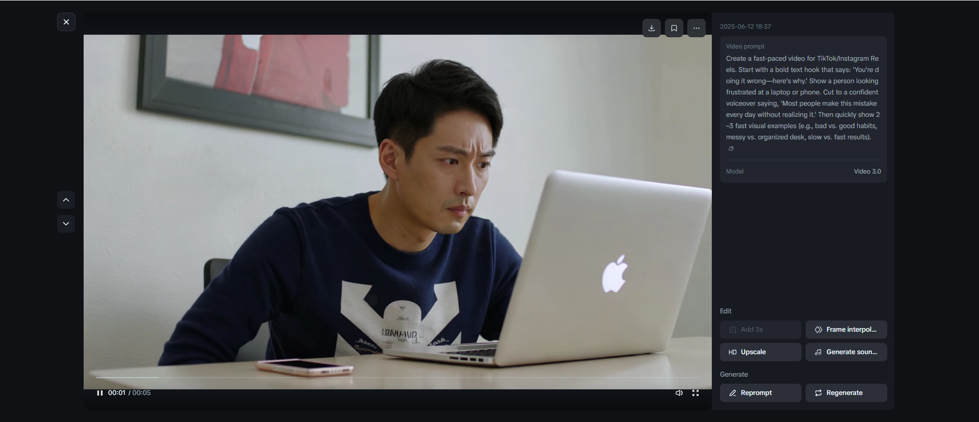 Trabalhos Social media hook script: