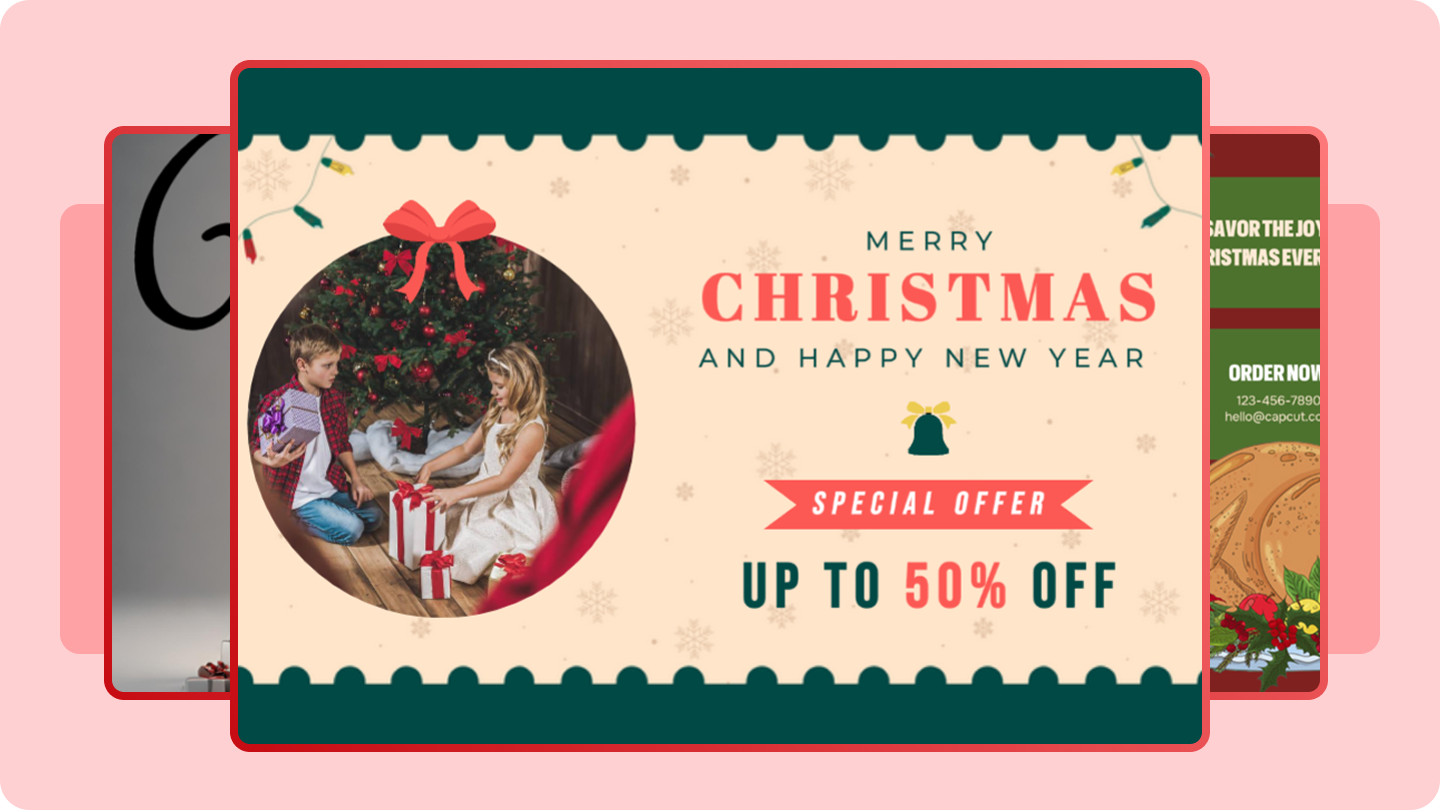 Christmas slides template 