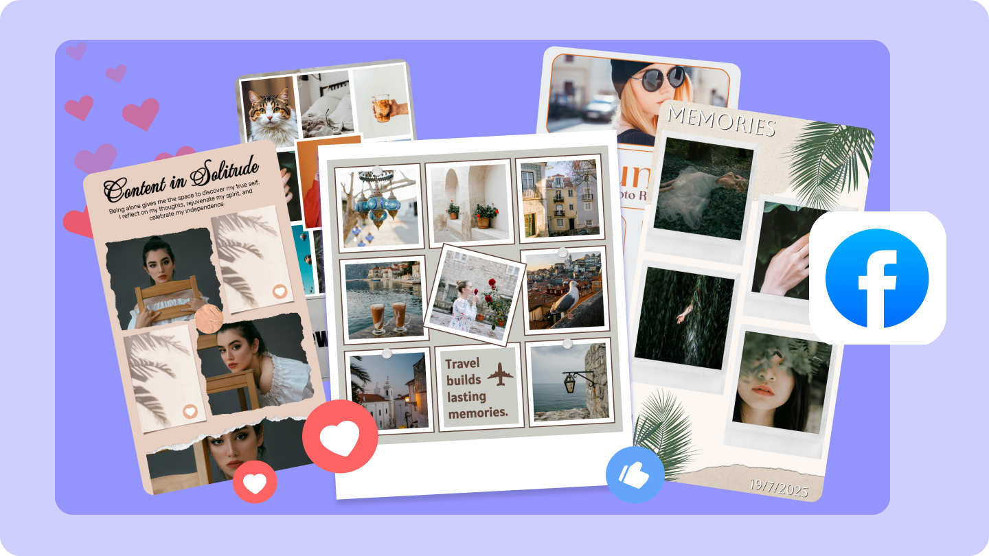 how to create a photo montage on facebook