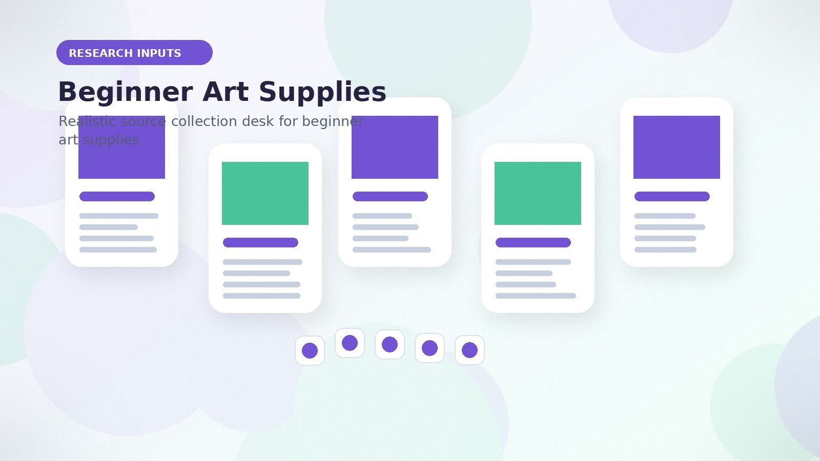 Beginner Art Supplies realistic research inputs visual for beginner art supplies