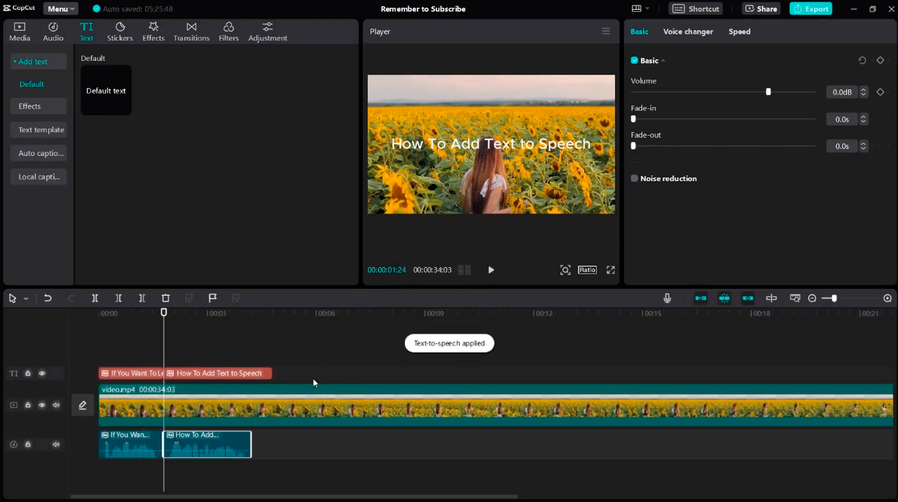 CapCut desktop video editor