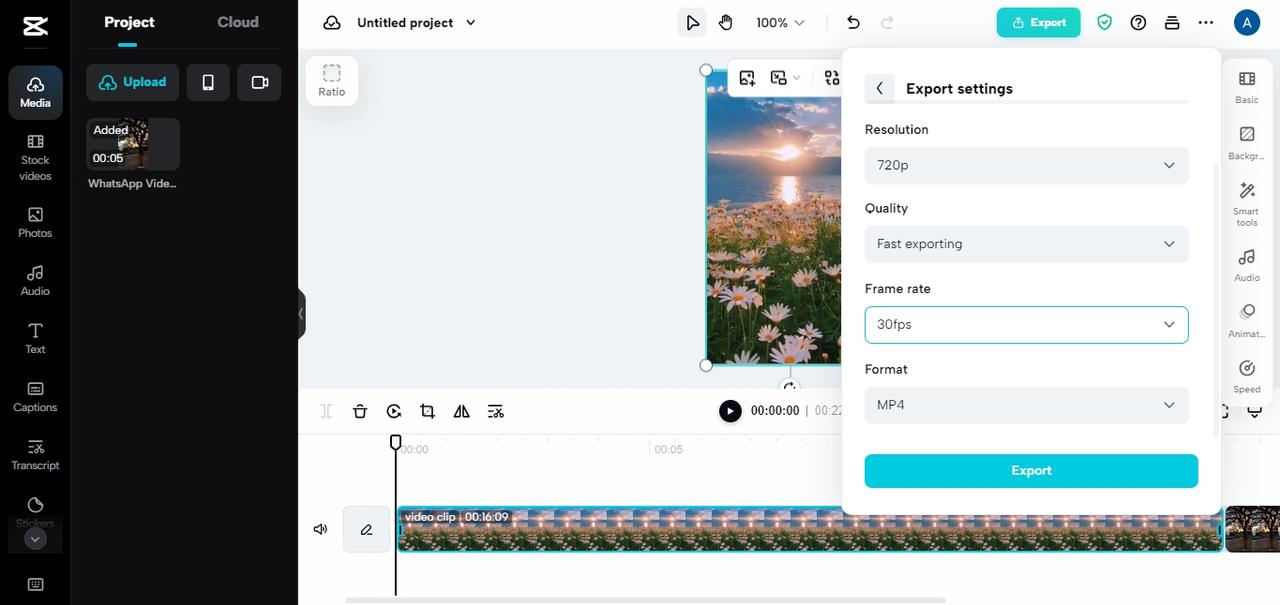 Compress and export