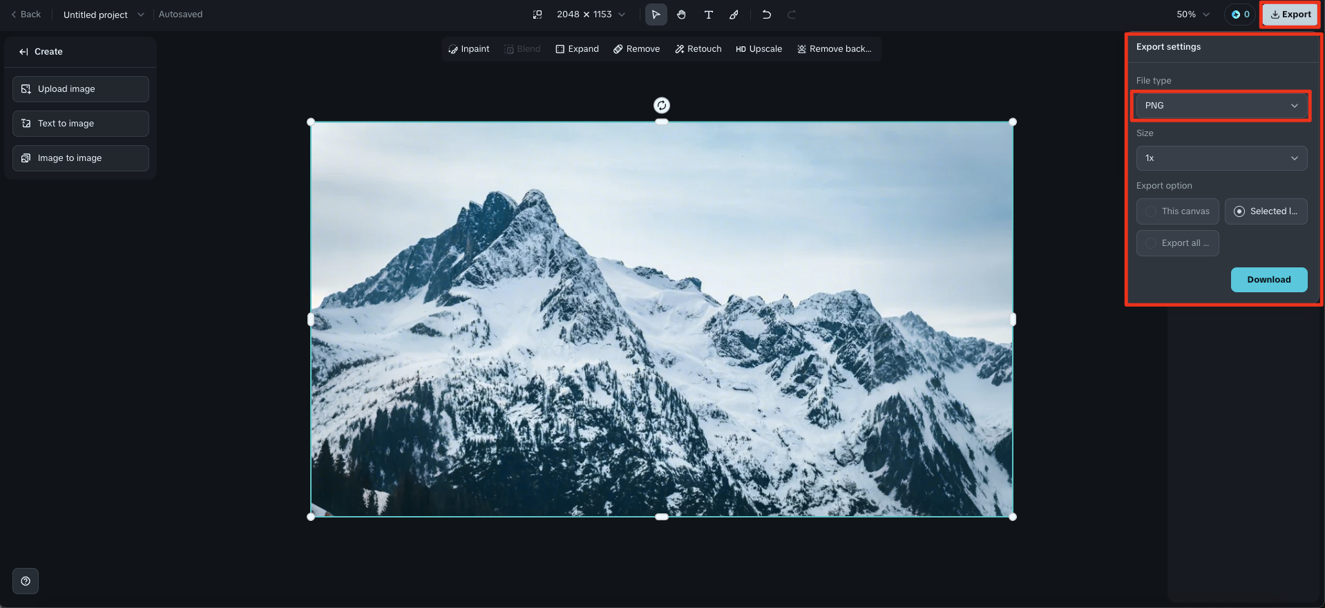Convertir une image JPEG en PNG
