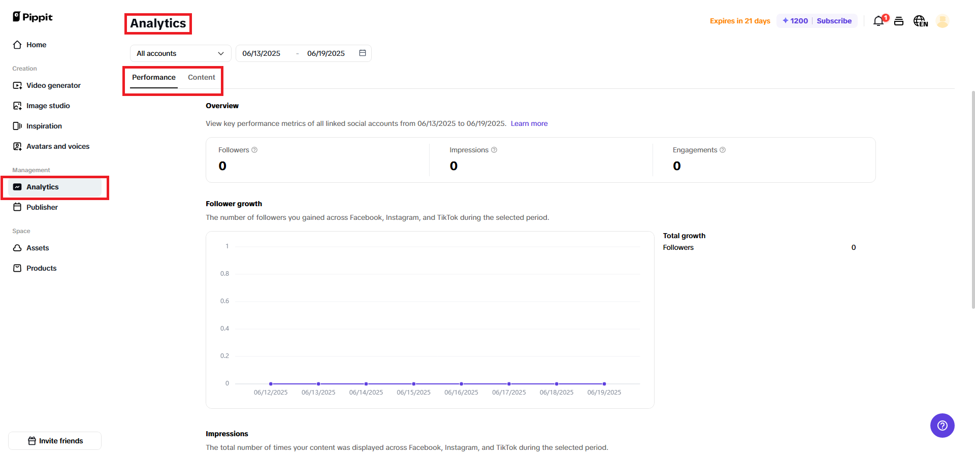 Track your social media data analytics