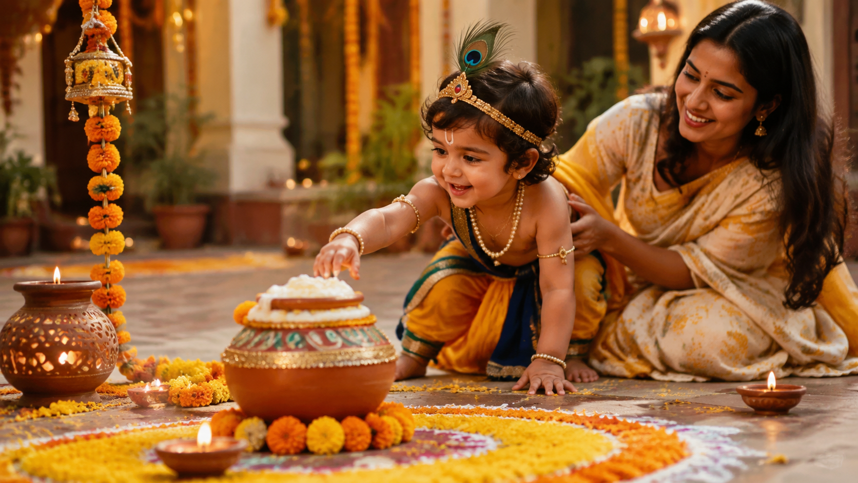 Krishna Getup for Kids hero image created for Dreamina