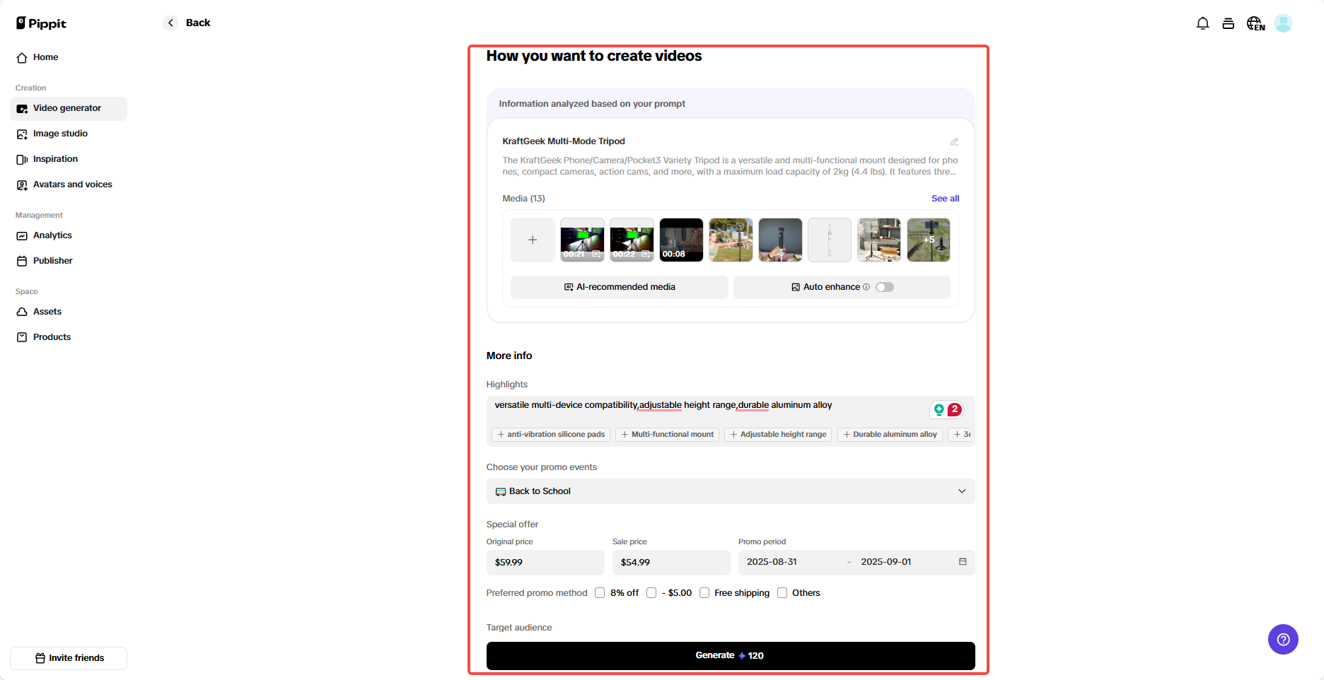 Add product details