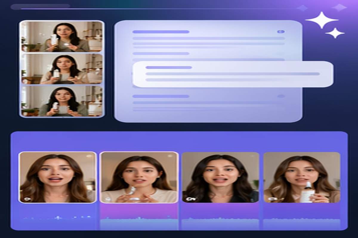 AI UGC Video Generator Creator testimonial videos topic-relevant visual
