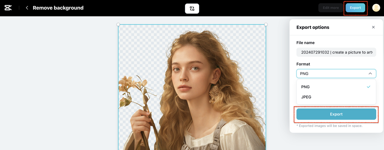 Pippit esporta foto