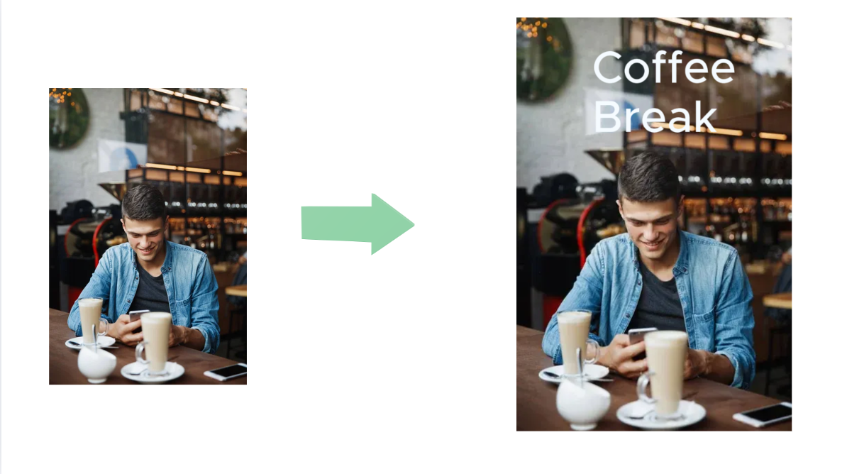 Add text overlay