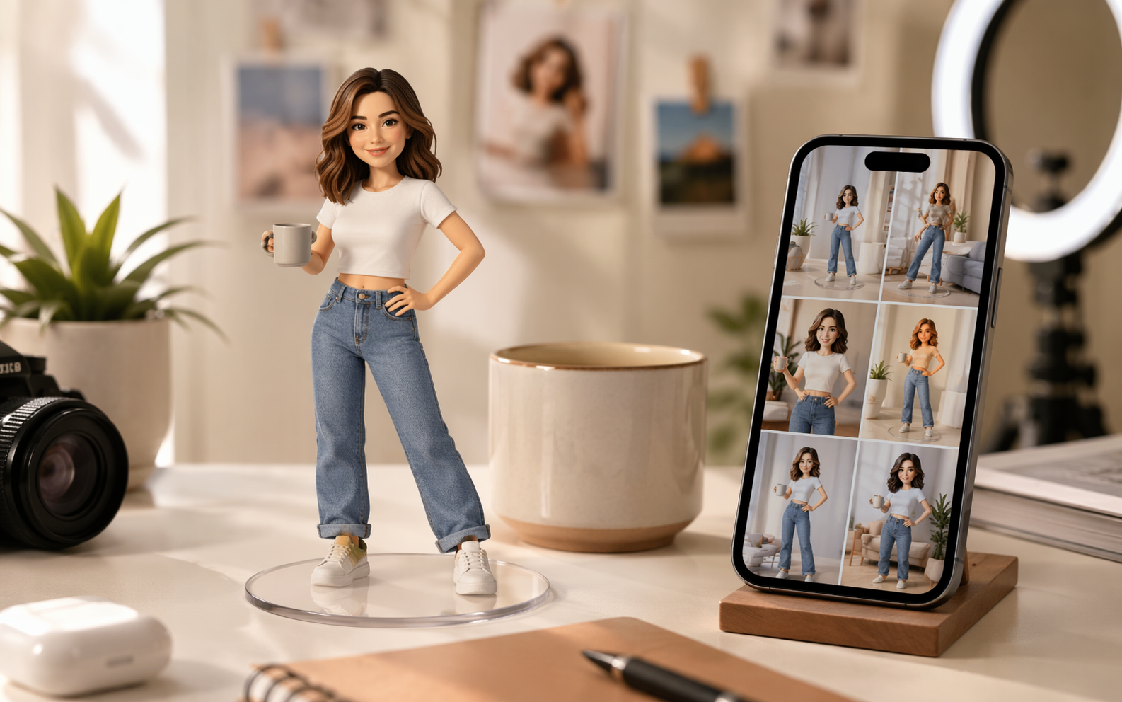 AI Mini World feature highlight scene 2 created for Pippit marketing visuals