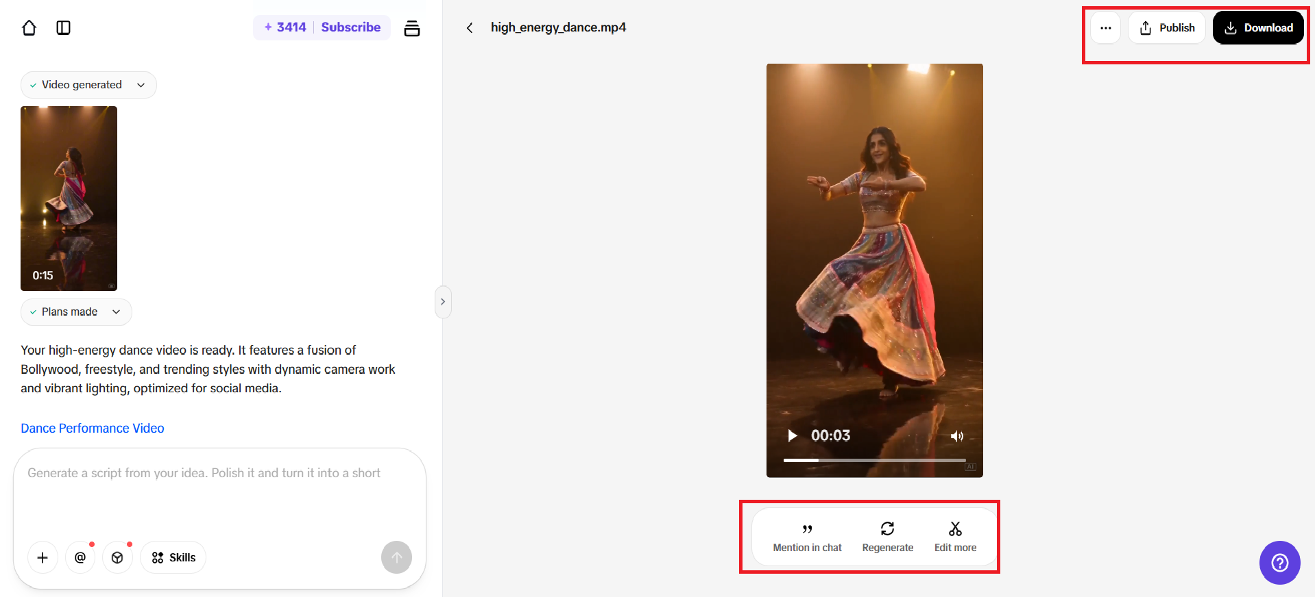 Generate your dance video