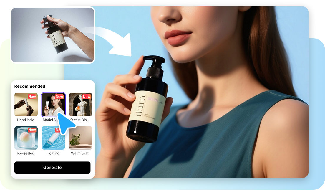 Pippit'te ürün sahneleri oluşturma