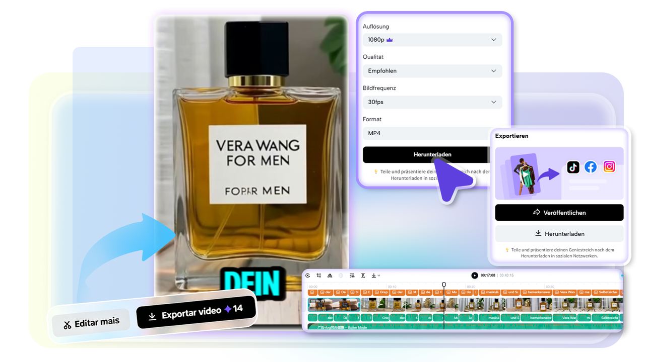 Exportieren Sie das Video