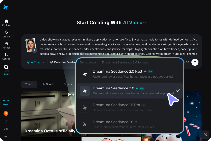 Adjust settings and generate