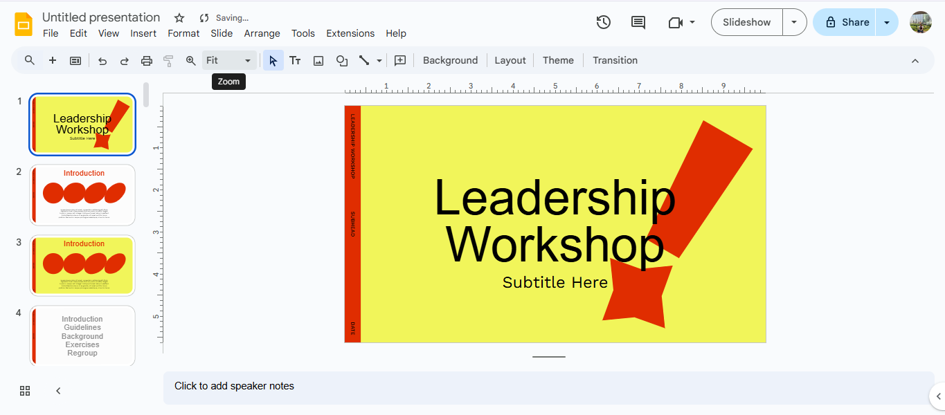 Make slides with Google Slides