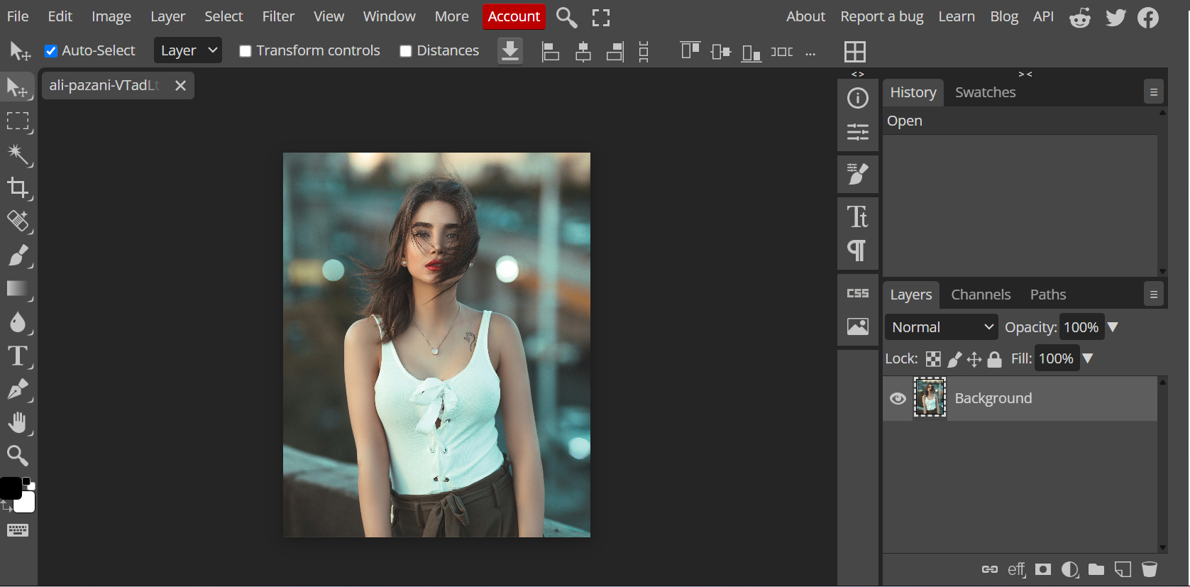 Photopea: best app for photo retouching