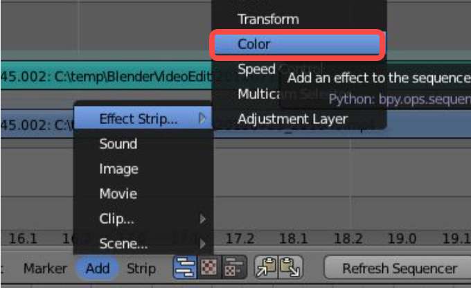 Визуализация видео в видеоредакторе Blender
