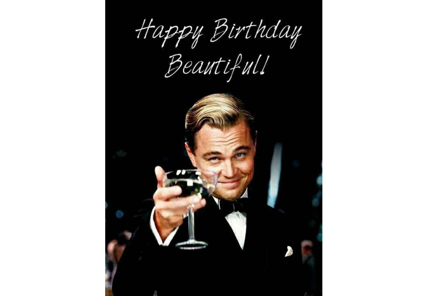 meme de cumpleaños feliz para ella para un momento de película que roba escena en Hollywood