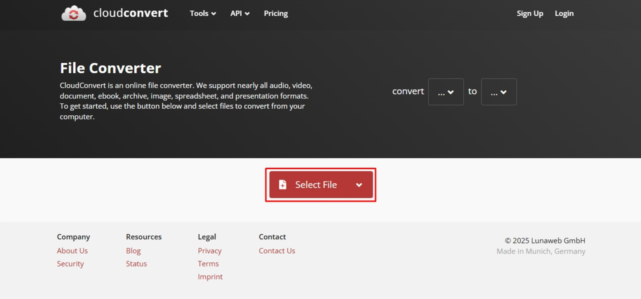 อินเทอร์เฟซของ CloudCont - เครื่องมือที่สมบูรณ์แบบในการแปลง SWF เป็น MP4