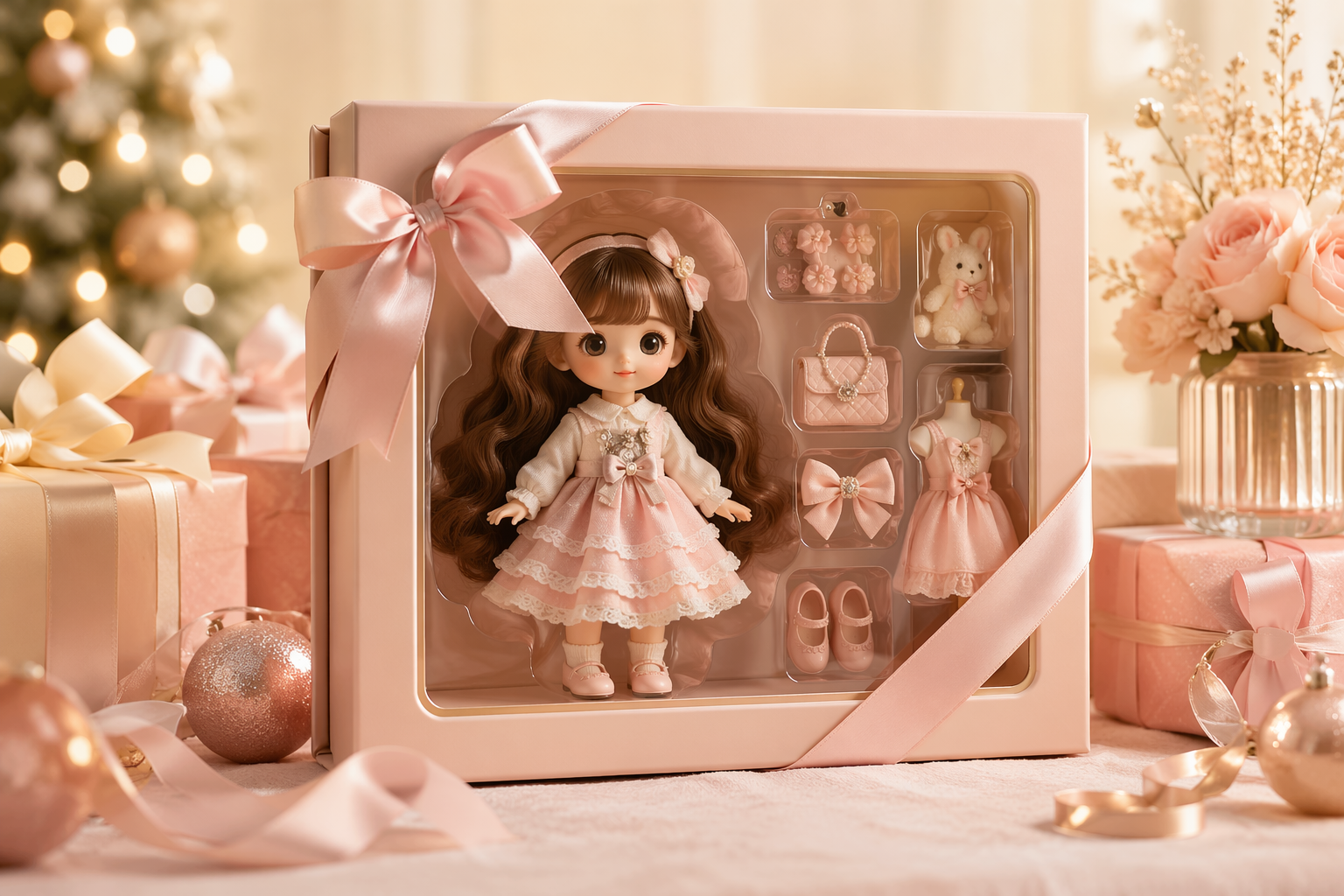 AI Doll Box gift-style visuals