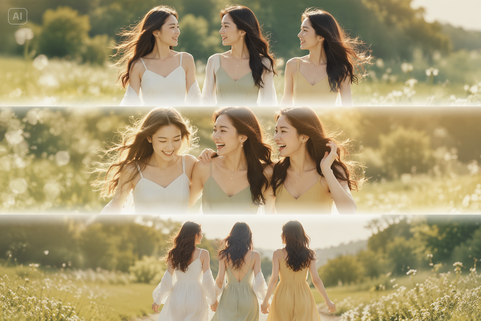 3 layer photo editing prompts
