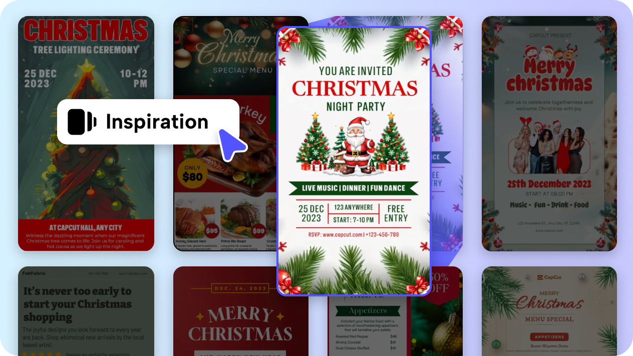 Ability to select and customize a pre-made template